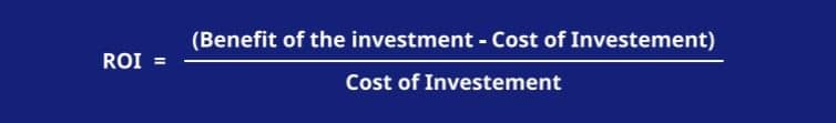ROI equation - easily calculate return on investment