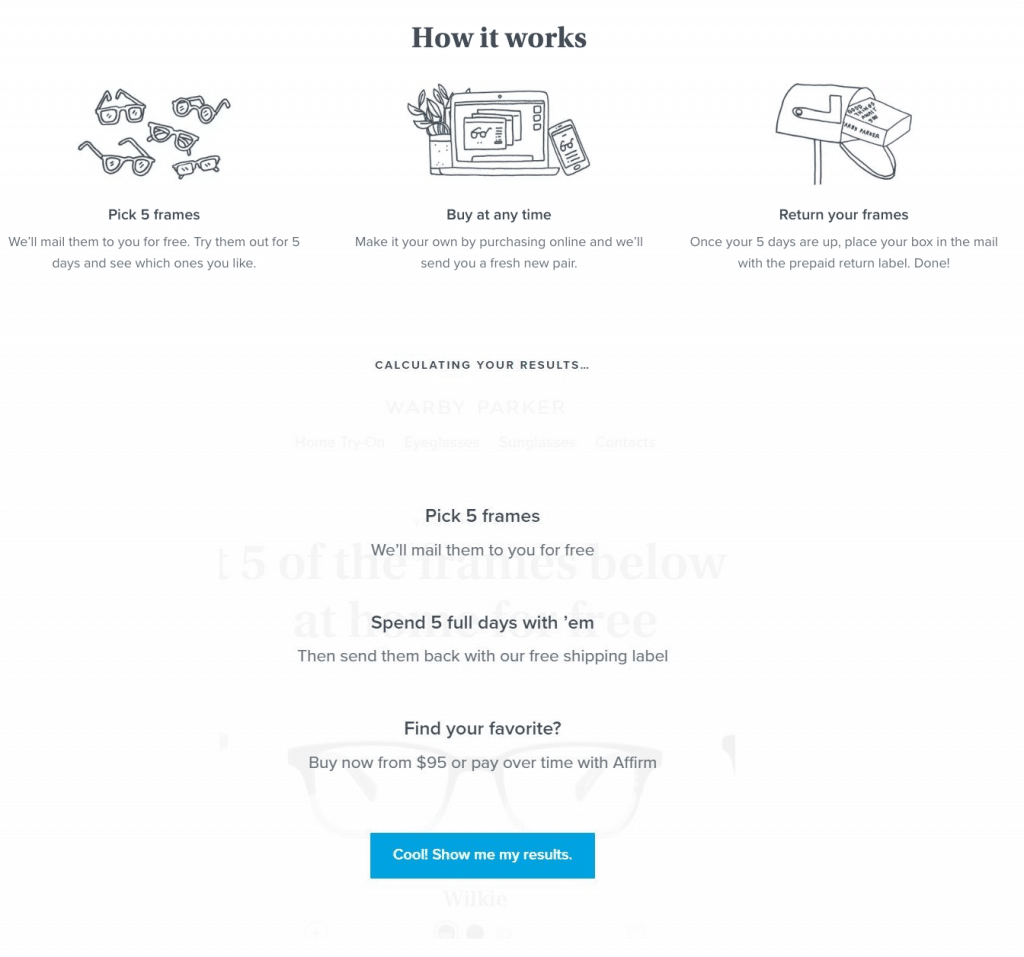 Warby Parker How it Works