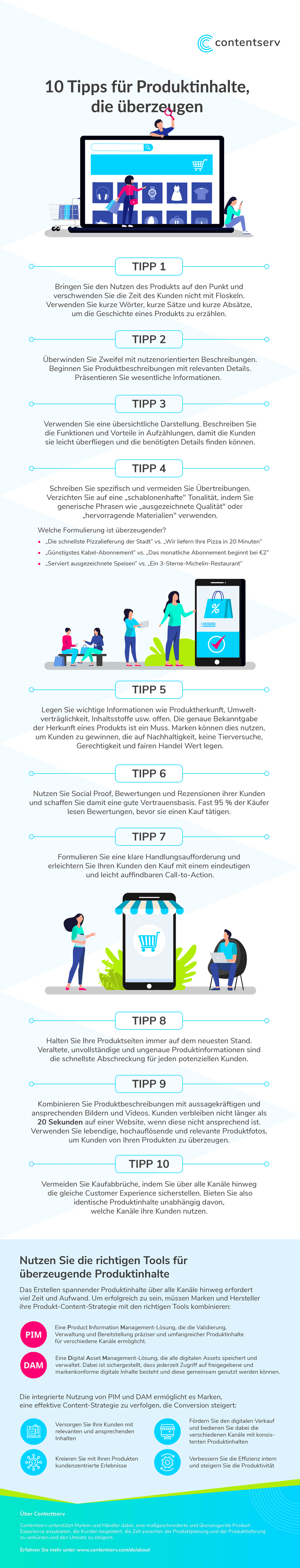 Infografik: 10 Tipps für Produktinhalte, die überzeugen