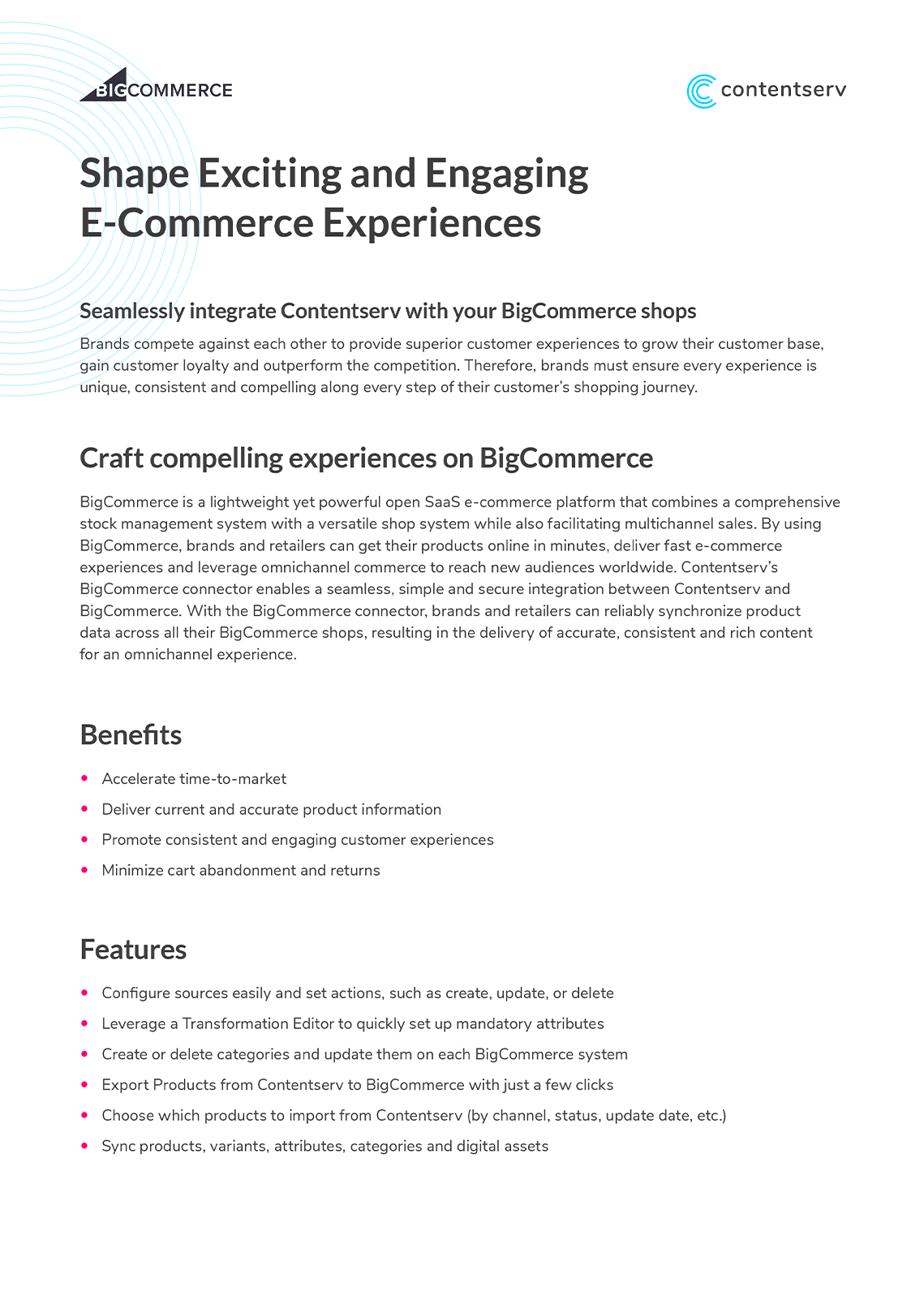 BigCommerce Connector: Craft Compelling Customer Experiences on Your Shops