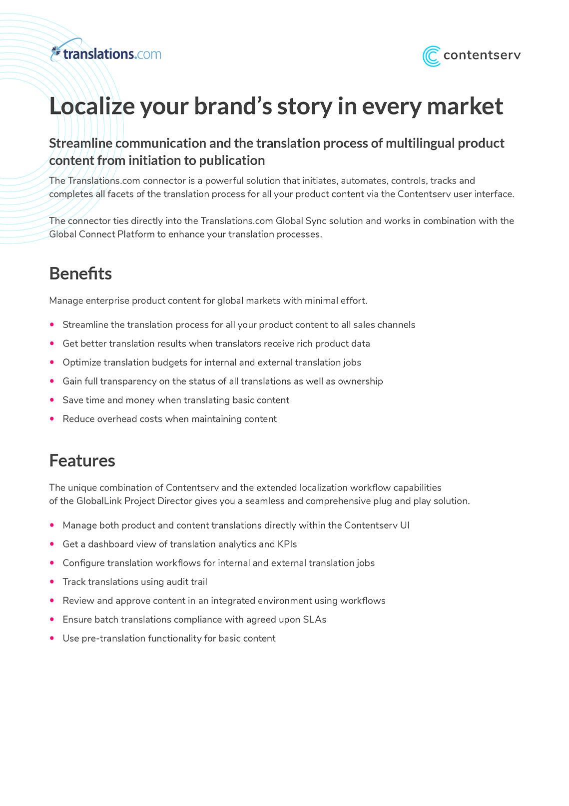 Automate Product Content Translations with Globallink